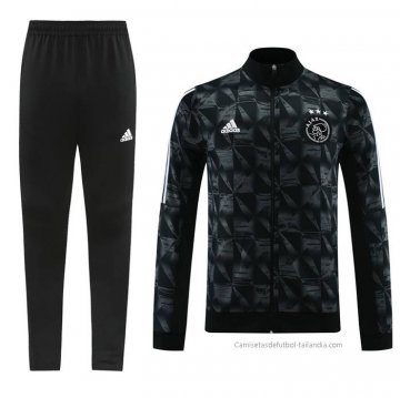 Chandal de Chaqueta del Ajax 2023-2024 Negro Chandal de Chaqueta del Ajax 2023-2024 Negro