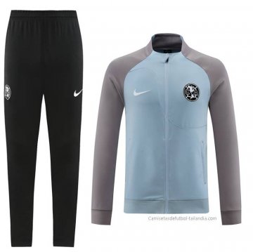 Chandal de Chaqueta del America 2022-2023 Azul y Gris Chandal de Chaqueta del America 2022-2023 Azul y Gris