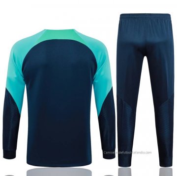 Chandal de Chaqueta del Barcelona 2023-2024 Azul