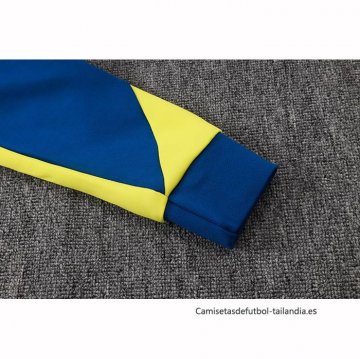 Chandal de Chaqueta del Barcelona 2026-2027 Azul Amarillo