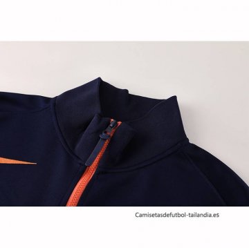Chandal de Chaqueta del Barcelona Nino 2025-2026 Azul