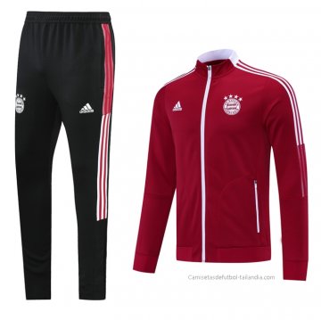 Chandal de Chaqueta del Bayern Munich Nino 2021-2022 Rojo