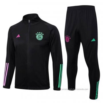 Chandal de Chaqueta del Bayern Munich Nino 2023-2024 Negro Chandal de Chaqueta del Bayern Munich Nino 2023-2024 Negro