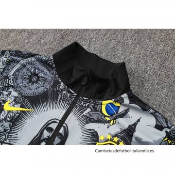 Chandal de Chaqueta del Brasil Jesus Nino 2024-2025 Negro