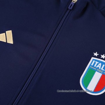 Chandal de Chaqueta del Italia 2024-2025 Azul