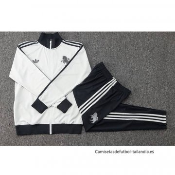 Chandal de Chaqueta del Juventus Nino 2024-2025 Blanco