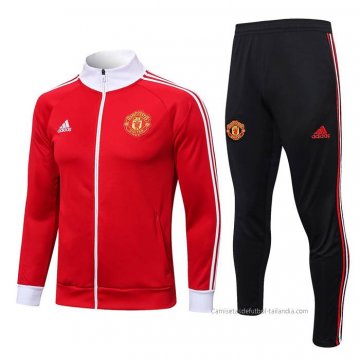 Chandal de Chaqueta del Manchester United 2022-2023 Rojo Chandal de Chaqueta del Manchester United 2022-2023 Rojo