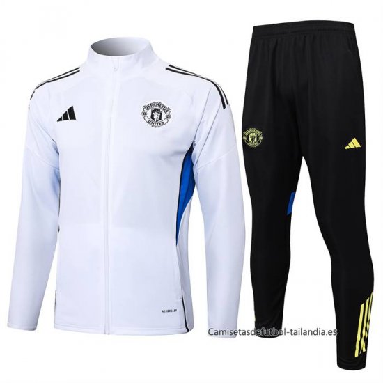 Chandal de Chaqueta del Manchester United 2025-2026 Blanco - Haga un click en la imagen para cerrar