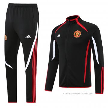 Chandal de Chaqueta del Manchester United Teamgeist 2021-2022 Negro