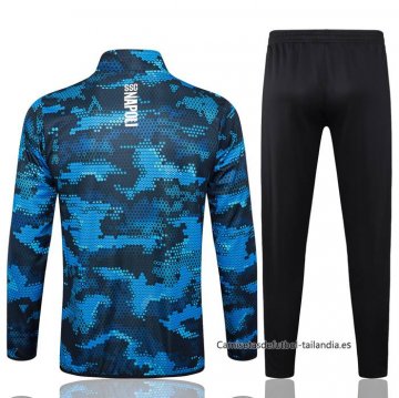 Chandal de Chaqueta del Napoli 2024-2025 Azul