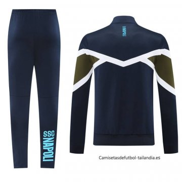 Chandal de Chaqueta del Napoli 2024-2025 Azul Verde