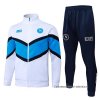 Chandal de Chaqueta del Napoli 2025-2026 Blanco Azul