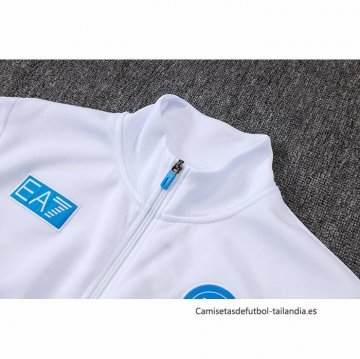 Chandal de Chaqueta del Napoli 2025-2026 Blanco Azul