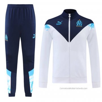 Chandal de Chaqueta del Olympique Marsella 2022-2023 Blanco Chandal de Chaqueta del Olympique Marsella 2022-2023 Blanco