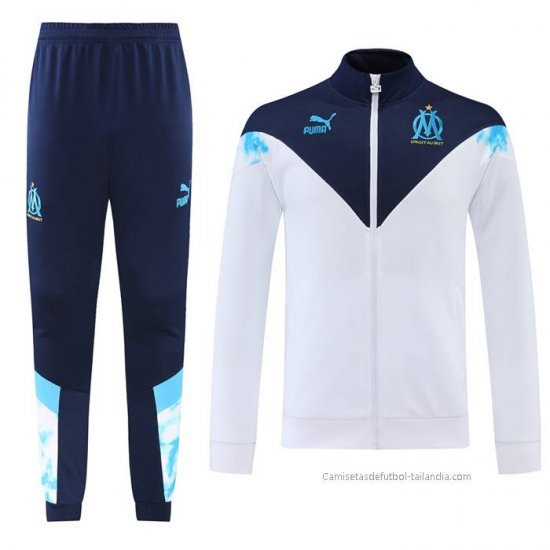 Chandal de Chaqueta del Olympique Marsella 2022-2023 Blanco - Haga un click en la imagen para cerrar