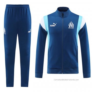 Chandal de Chaqueta del Olympique Marsella 2023-2024 Azul Chandal de Chaqueta del Olympique Marsella 2023-2024 Azul