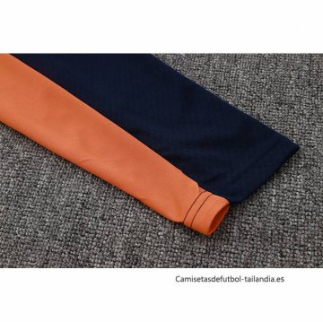 Chandal de Chaqueta del Olympique Marsella 2024-2025 Azul Naranja