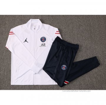Chandal de Chaqueta del Paris Saint-Germain 2021-2022 Blanco