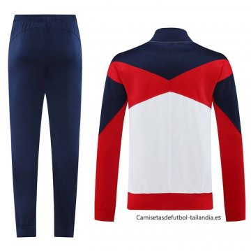 Chandal de Chaqueta del Paris Saint-Germain 2024-2025 Blanco