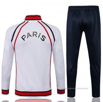 Chandal de Chaqueta del Paris Saint-Germain Jordan 2021-2022 Blanco