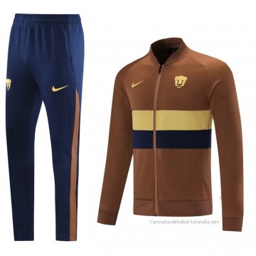 Chandal de Chaqueta del Pumas UNAM 2021-2022 Marron