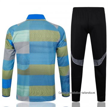 Chandal de Chaqueta del Real Madrid 2025-2026 Azul Verde