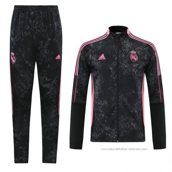 Chandal de Chaqueta del Real Madrid Nino 2021 Negro - Haga un click en la imagen para cerrar