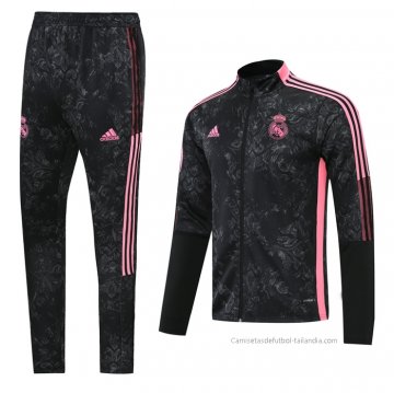 Chandal de Chaqueta del Real Madrid Nino 2021 Negro