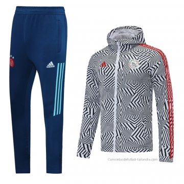 Chandal de Rompevientos del Ajax 2021 Negro Chandal de Rompevientos del Ajax 2021 Negro