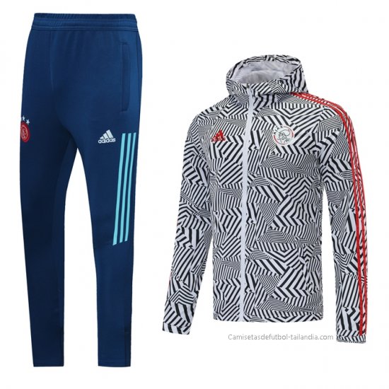 Chandal de Rompevientos del Ajax 2021 Negro - Haga un click en la imagen para cerrar