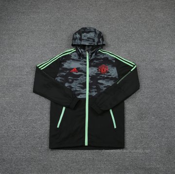 Chandal de Rompevientos del Manchester United 2021-2022 Negro