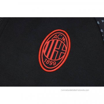 Chandal de Sudadera del AC Milan 2023-2024 Negro