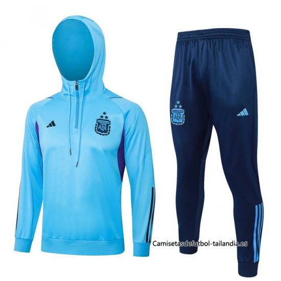 Chandal de Sudadera del Argentina Nino 2023-2024 Azul - Haga un click en la imagen para cerrar