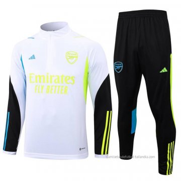 Chandal de Sudadera del Arsenal 2023-2024 Blanco Chandal de Sudadera del Arsenal 2023-2024 Blanco