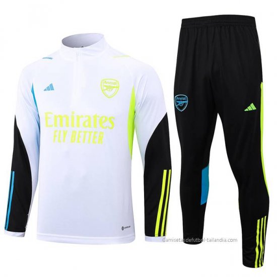 Chandal de Sudadera del Arsenal 2023-2024 Blanco - Haga un click en la imagen para cerrar