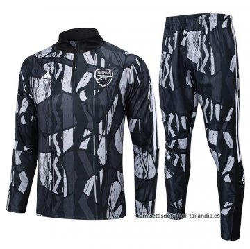 Chandal de Sudadera del Arsenal 2024-2025 Negro Gris Chandal de Sudadera del Arsenal 2024-2025 Negro Gris