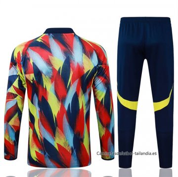 Chandal de Sudadera del Arsenal Nino 2025-2026 Azul Amarillo Rojo