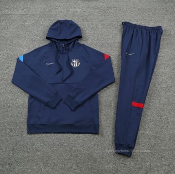 Chandal de Sudadera del Barcelona 2021-2022 Azul Marino