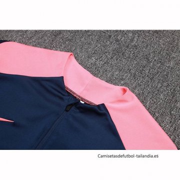 Chandal de Sudadera del Barcelona 2025-2026 Azul Rosa