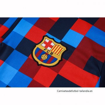 Chandal de Sudadera del Barcelona Nino 2026-2027 Azul Rojo