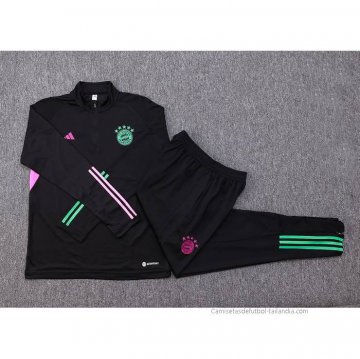 Chandal de Sudadera del Bayern Munich Nino 2023-2024 Negro