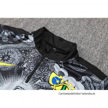 Chandal de Sudadera del Brasil Jesus Nino 2024-2025 Negro