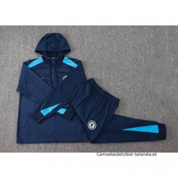 Chandal de Sudadera del Chelsea 2024-2025 Azul