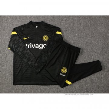 Chandal de Sudadera del Chelsea Nino 2021-2022 Negro