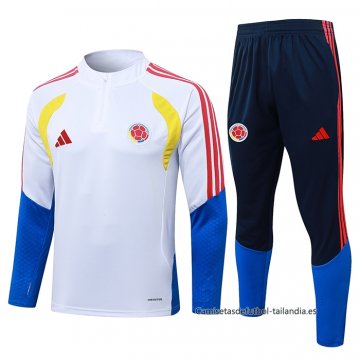 Chandal de Sudadera del Colombia Nino 2026-2027 Blanco