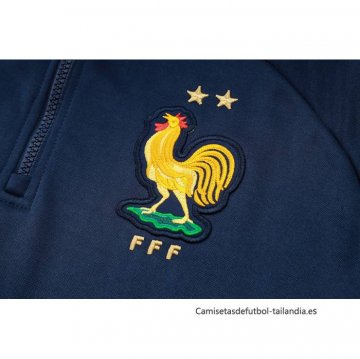 Chandal de Sudadera del Francia 2024-2025 Azul Oscuro