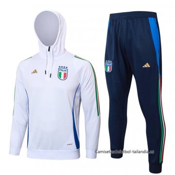 Chandal de Sudadera del Italia 2024-2025 Blanco Chandal de Sudadera del Italia 2024-2025 Blanco