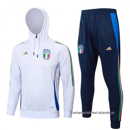Chandal de Sudadera del Italia 2024-2025 Blanco - Haga un click en la imagen para cerrar