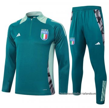 Chandal de Sudadera del Italia 2024-2025 Verde Chandal de Sudadera del Italia 2024-2025 Verde