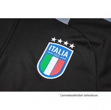 Chandal de Sudadera del Italia Nino 2024-2025 Negro